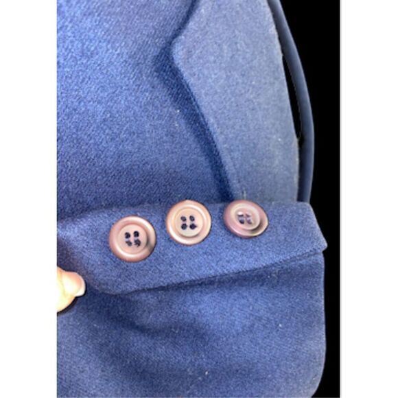 Pendleton Wool 2-Piece Blazer/Skirt Suit Navy Blue Sz. 14 Vintage. - Picture 5 of 8